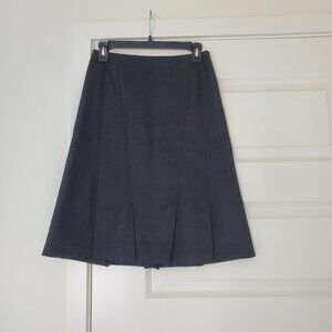 INDIVI Women's Pleated Hem Skirt Charcoal Grey, Size M